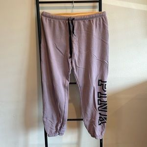 Victorias Secret PINK Mauve Jogger Sweatpants Size Large
